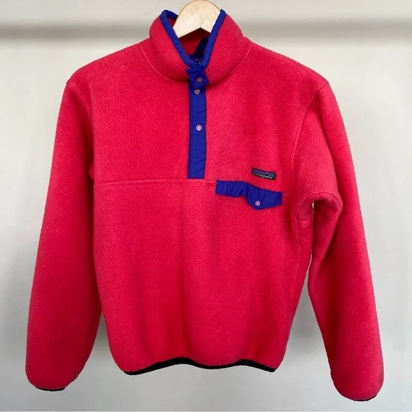 Vintage Patagonia 1990’s Synchilla fleece t-snap pullover sweatshirt. 🩷 - Picture 3 of 6